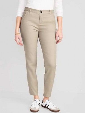 Old Navy High-Waisted Wow Skinny Pants Rolled Oats | LXW196035