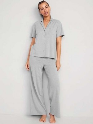 Old Navy Jersey Pajama Set Grey | LIE513978