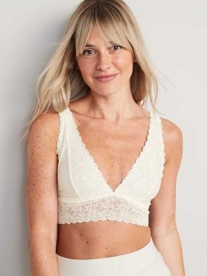 Old Navy Lace Bralette Top Creme De La Creme | WSN132897