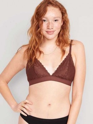 Old Navy Lace Bralette Top Root Beer | OGX329845