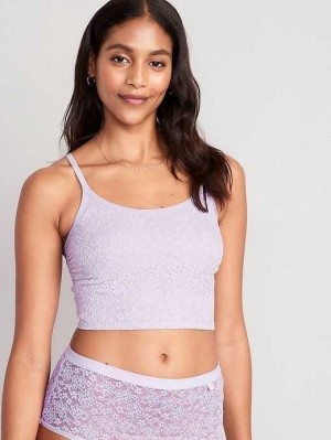 Old Navy Lace Brami Tank Top Lavender | HOU573460