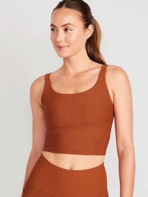 Old Navy Light Support PowerSoft Longline Sports Bra Umbria | DOI462159