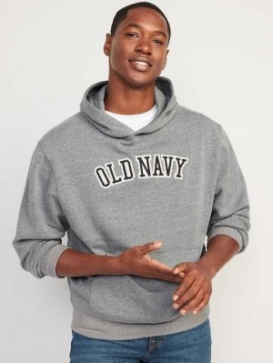 Old Navy Logo-Graphic Pullover Hoodie Grey | IJY402837