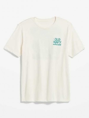 Old Navy Logo Graphic T-Shirt Creme De La Creme | OCX965170