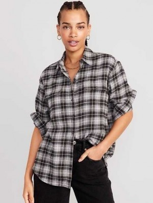 Old Navy Loose Flannel Shirt Coyote | WKC962450