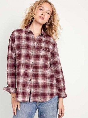 Old Navy Loose Flannel Shirt Raisin Arizona | KCI136497