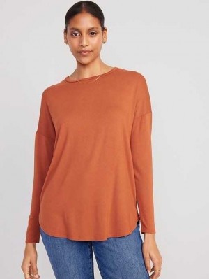 Old Navy Luxe Long-Sleeve Tunic T-Shirt Umbria | MUI271938