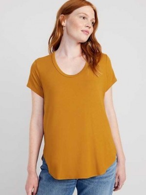 Old Navy Luxe Tunic T-Shirt Baltic Amber | HKB983547