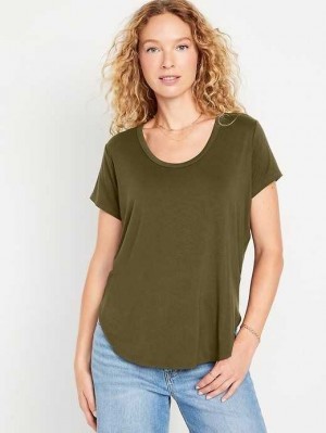 Old Navy Luxe Tunic T-Shirt Conifer | ZUT574296