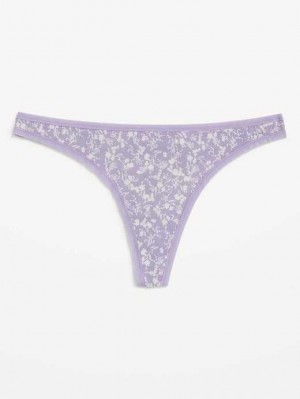 Old Navy Matching Classic Thong Underwear Purple | MOF967381