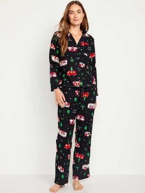 Old Navy Matching Flannel Pajama Set Holiday Campers | JZM069138