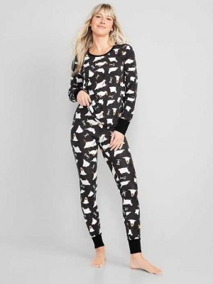 Old Navy Matching Halloween Print Pajama Set Fur Boo-Boo's | JHW085724