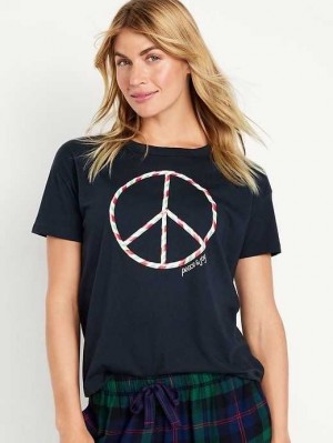 Old Navy Matching Holiday-Graphic T-Shirt Peace & Joy | SEN076321