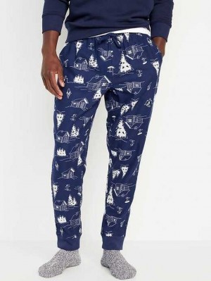 Old Navy Matching Printed Flannel Jogger Pajama Pants White | TZP142537