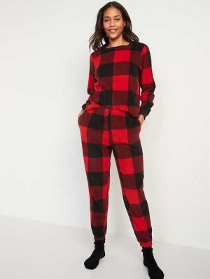 Old Navy Matching Printed Microfleece Pajama Set Red | OUQ890267