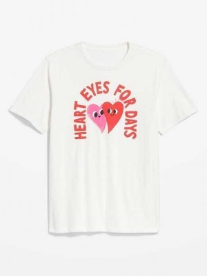 Old Navy Matching Valentine-Graphic T-Shirt Light Blue | LGA716092