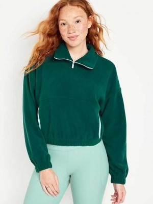 Old Navy Micro Fleece Cropped Pullover Ocean Scene | EWK830174