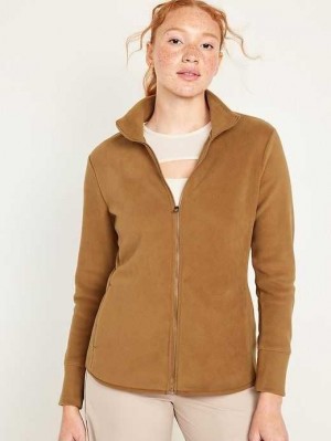 Old Navy Microfleece Zip Jacket Sycamore Bark | VAG056729