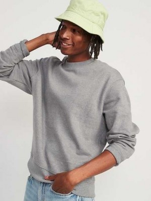 Old Navy Oversized Crew-Neck Sweatshirt Grey | YHE612850