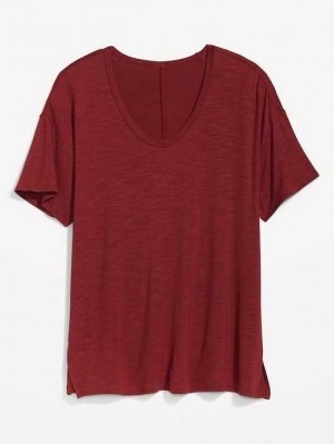 Old Navy Oversized Luxe Slub-Knit Tunic T-Shirt Have A Heart | VYH243109