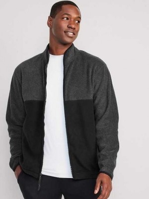 Old Navy Oversized Micro-Fleece Zip Jacket Black | CAV537109