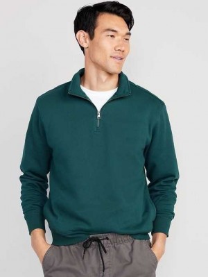 Old Navy Oversized Quarter-Zip Mock-Neck Sweatshirt Turquoise | YSG237910