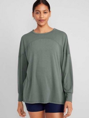 Old Navy Oversized UltraLite All-Day Tunic Thyme To Pretend | TCM264597