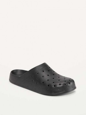 Old Navy Perforated Clog Shoes Blackjack | BKL458079