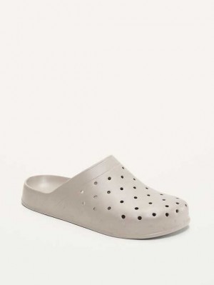 Old Navy Perforated Clog Shoes Light Grey Brown | AJB465817