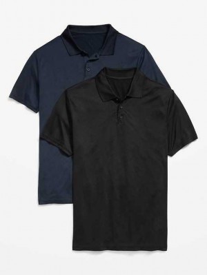 Old Navy Performance Core Polo 2-Pack Navy | HIV496208