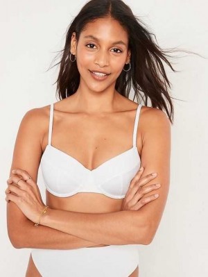 Old Navy Pique Underwire Bikini Swim Top Calla Lily | TUO379150