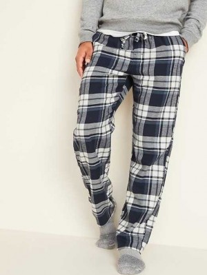 Old Navy Plaid Flannel Pajama Pants Blue | DHV843512