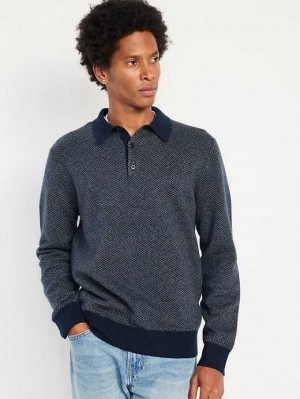 Old Navy Polo Pullover Sweater Blue | YDZ529036