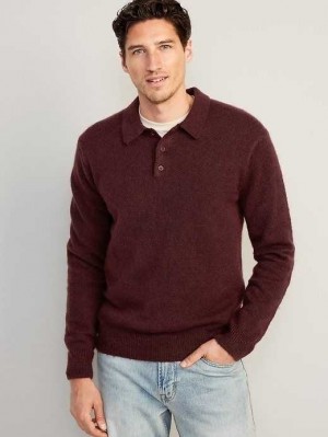 Old Navy Polo Sweater Deep Red | ZWQ528496