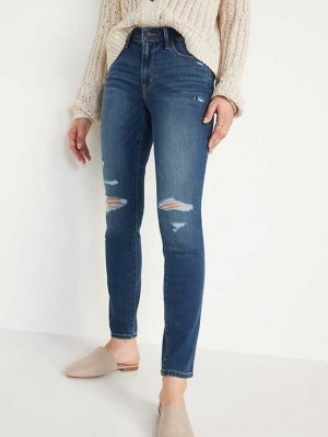 Old Navy Pop Icon Ripped Skinny Jeans Sycamore | VYW405316