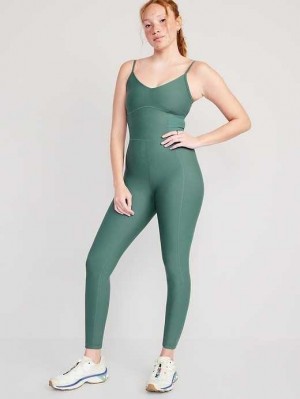 Old Navy PowerSoft 7/8 Cami Bodysuit Jade | GCH892015