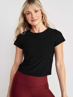 Old Navy PowerSoft Cropped T-Shirt Blackjack | GVP105927