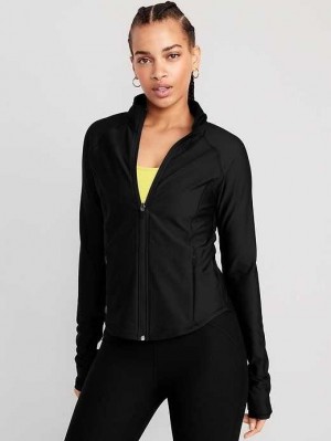 Old Navy PowerSoft Full-Zip Jacket Black | QKG435069