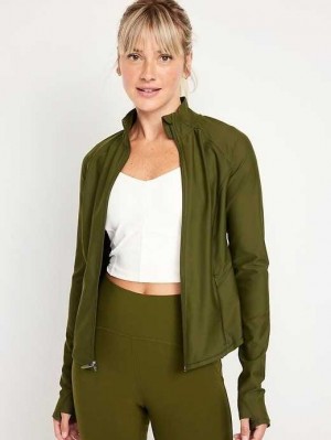 Old Navy PowerSoft Full-Zip Jacket Conifer | XAC917345