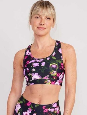 Old Navy PowerSoft Racerback Sports Bra Purple | HIE865947