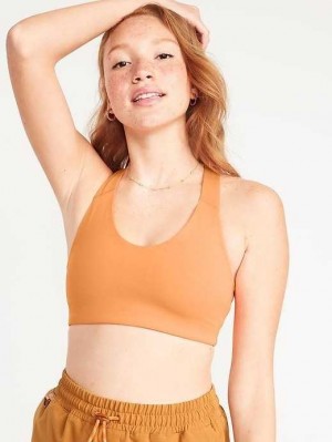 Old Navy PowerSoft Racerback Sports Bra Coral | BFS087635