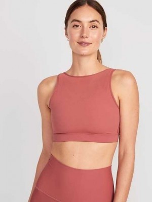 Old Navy PowerSoft Sports Bra Brown | HLP926850