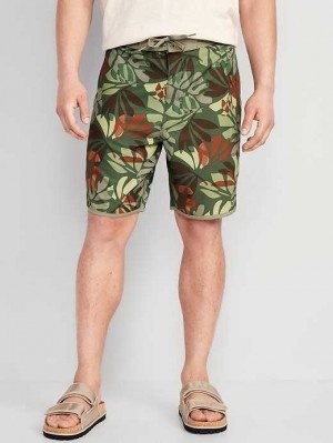 Old Navy Printed Built-In Flex Board Shorts Green | YZM347016