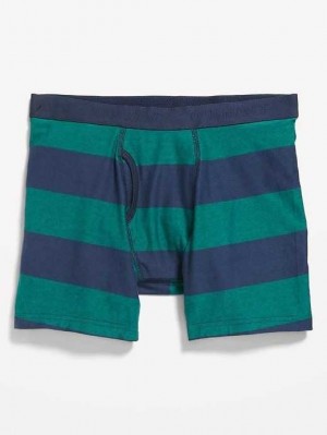 Old Navy Printed Built-In Flex Boxer-Brief Underwear Rugbycool | TVY103925