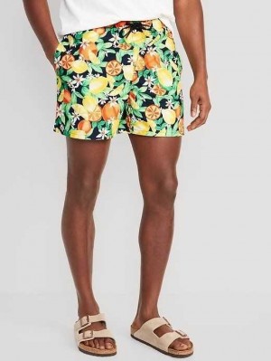 Old Navy Printed Swim Trunks Fresh-Squeezed Fun | KLT907634