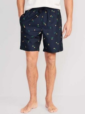 Old Navy Printed Swim Trunks Orange | JTD248560