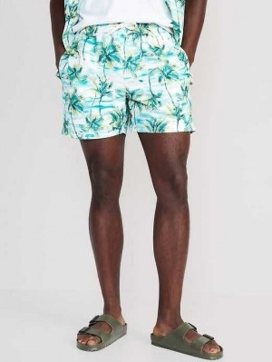 Old Navy Printed Swim Trunks Scenic Palms | DWC875639