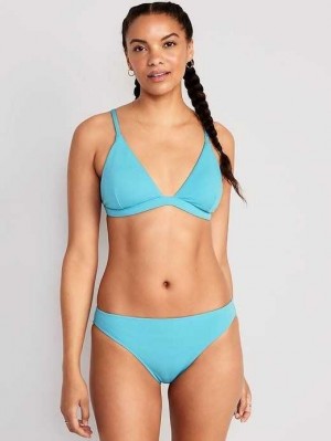 Old Navy Pucker Triangle Bikini Swim Top Raindrop | PZR964810