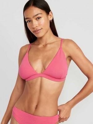 Old Navy Pucker Triangle Bikini Swim Top Daylily | AVO906581