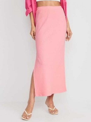 Old Navy Pull-On Rib-Knit Maxi Skirt Heartfelt | BYS064357